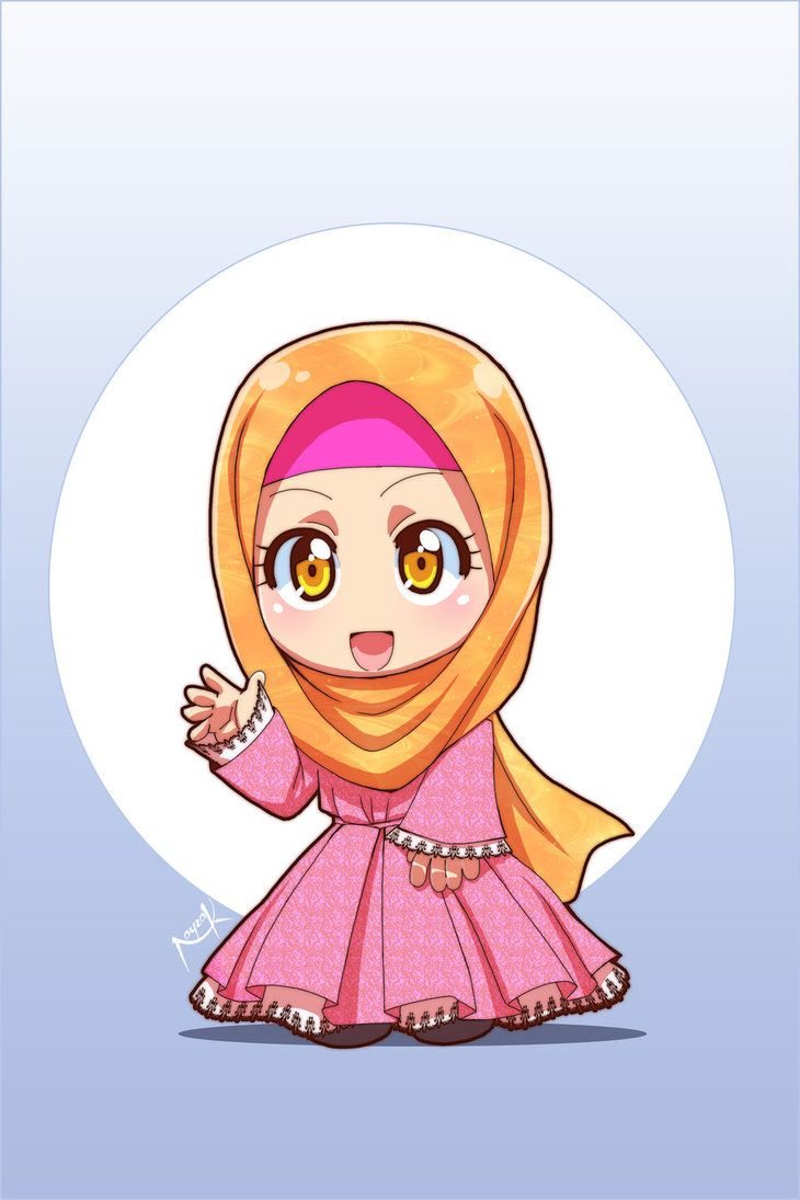 Kartun Chibi Muslimah Comel Dan Lucu Azhan Co