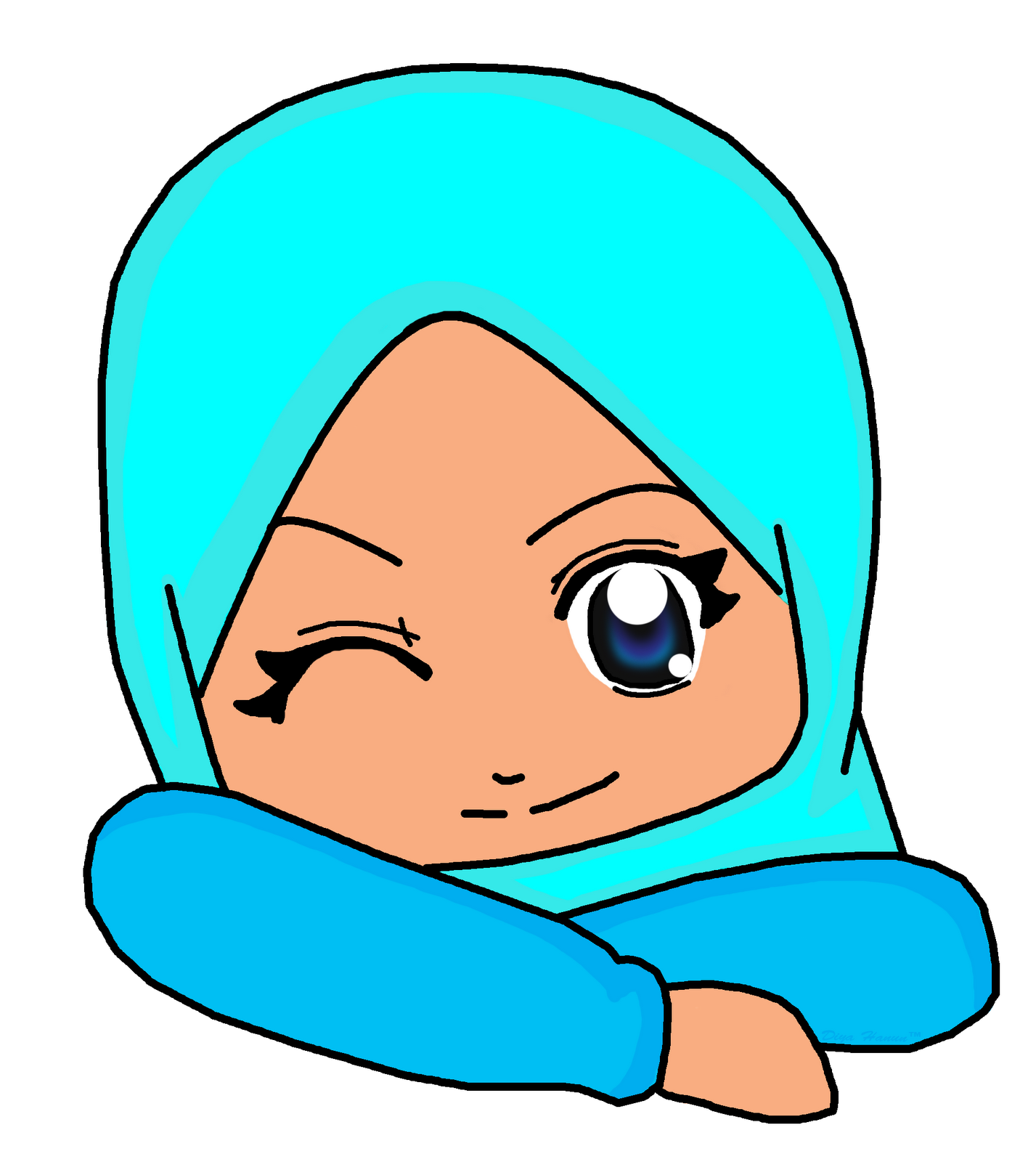 Kartun Chibi Muslimah Comel Dan Lucu Azhan Co