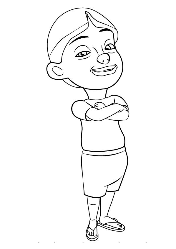 Gambar Kartun Upin Ipin Untuk Mewarna Gambar Keren