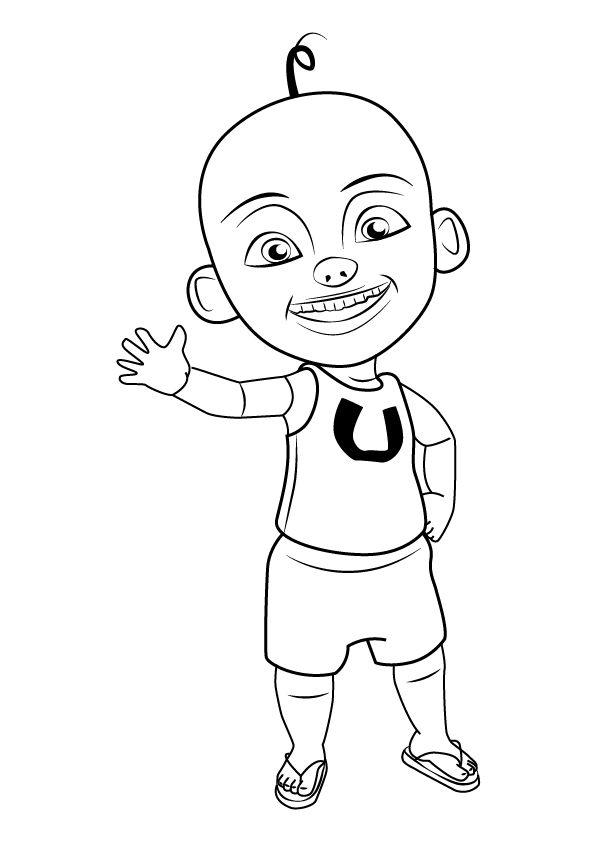 Koleksi Gambar Mewarnai Upin Dan Ipin Azhan Co