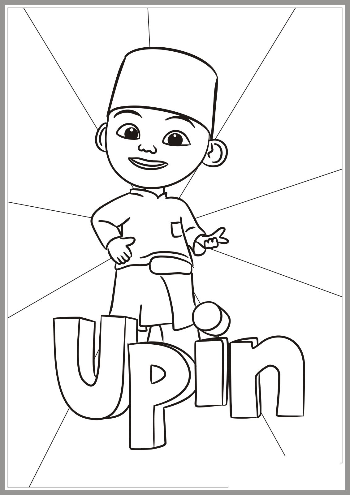 Koleksi Gambar Mewarnai Upin Dan Ipin Azhan Co