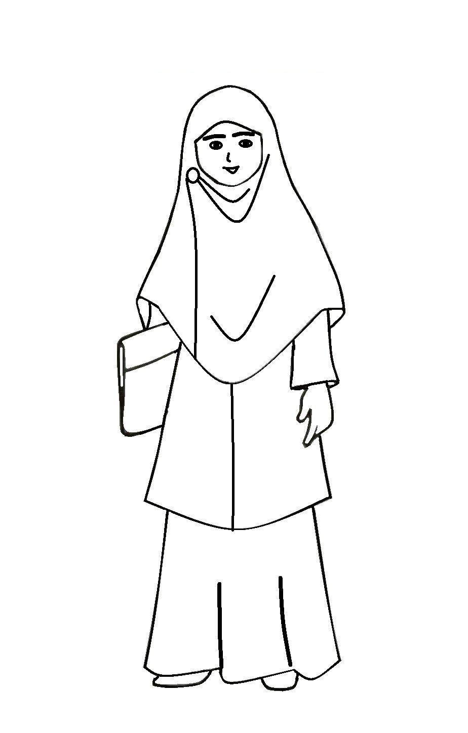 34 Sketsa  Gambar Kartun  Wanita Muslimah  Gambar Kartun 