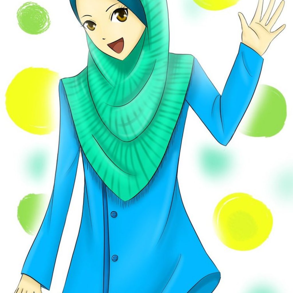 Koleksi Kartun Comel Muslimah Bertudung - Azhan.co