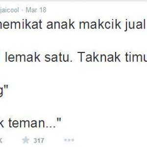 Pickup Line Sweet Student Melayu