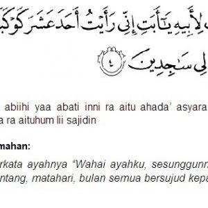 Surah Yusuf Ayat 4