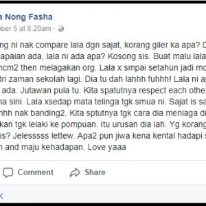 Respond Riz Ulala Tentang Nur Sajat