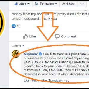 Preauth Maybank