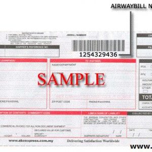 Contoh AirwayBill Number ABX Express