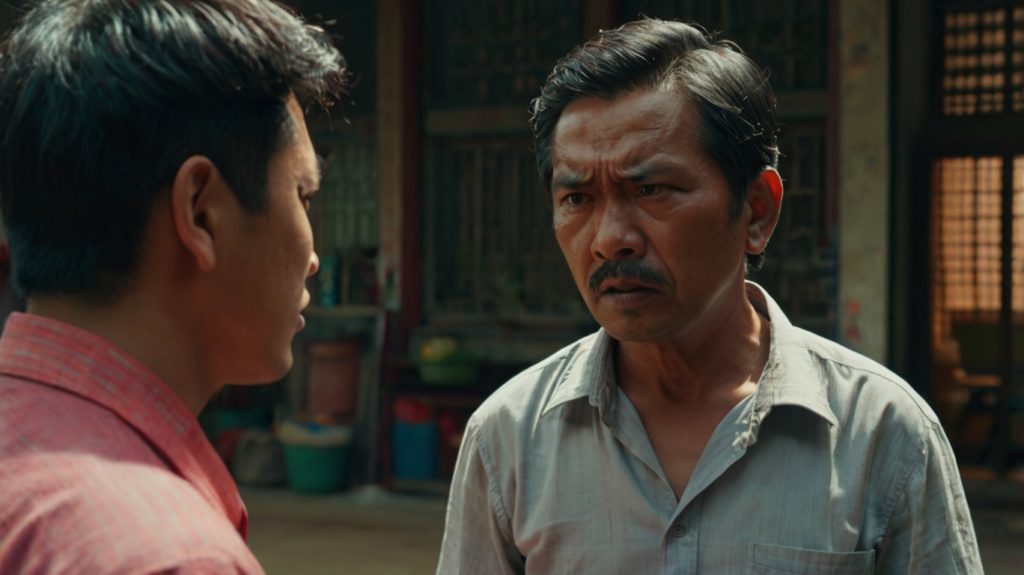 Portrait Perfect Epic Scene A Father Being Scold By Young Son 2